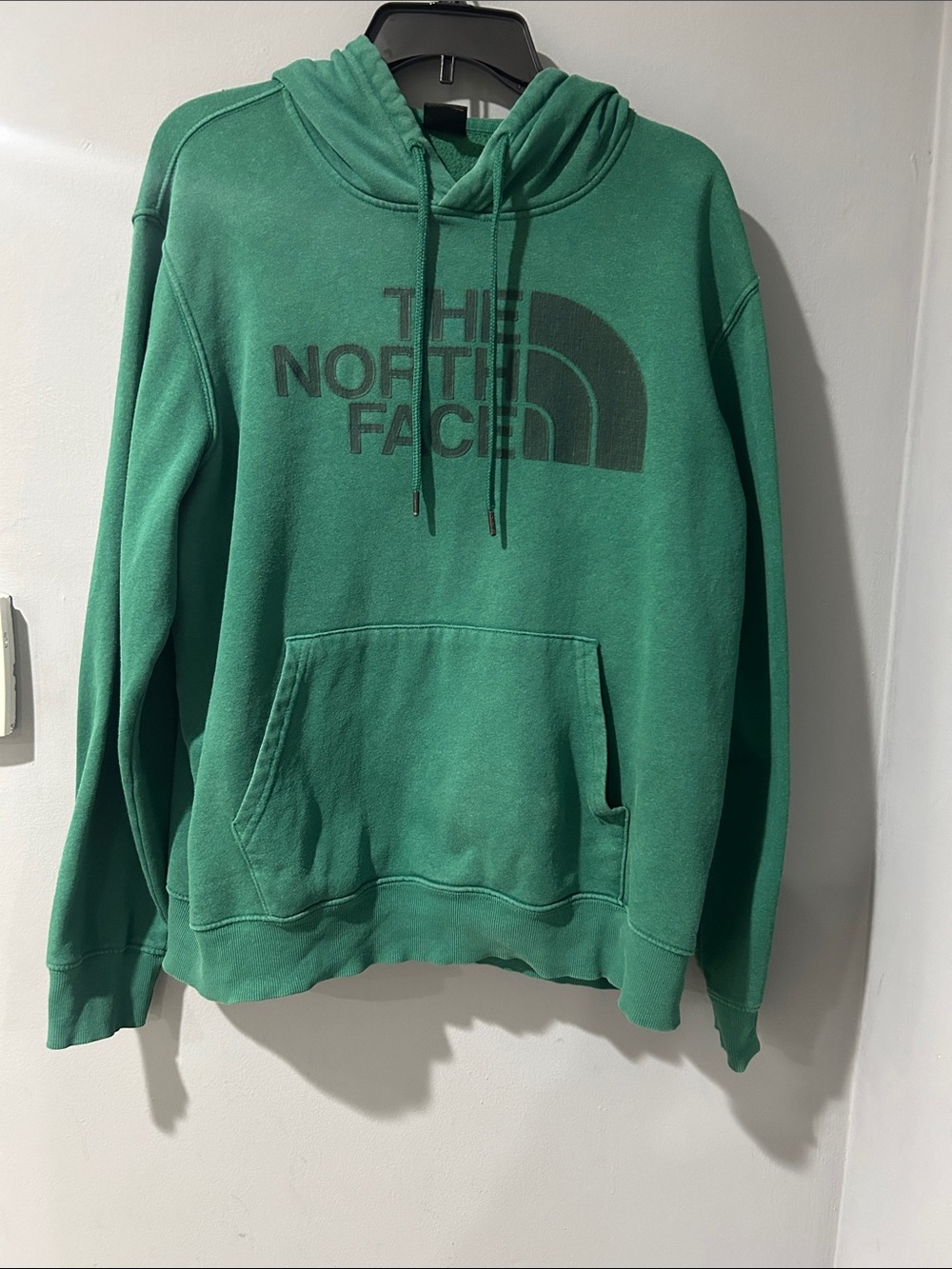 The North Face Men's Teal Green Logo Crewneck Hoodie